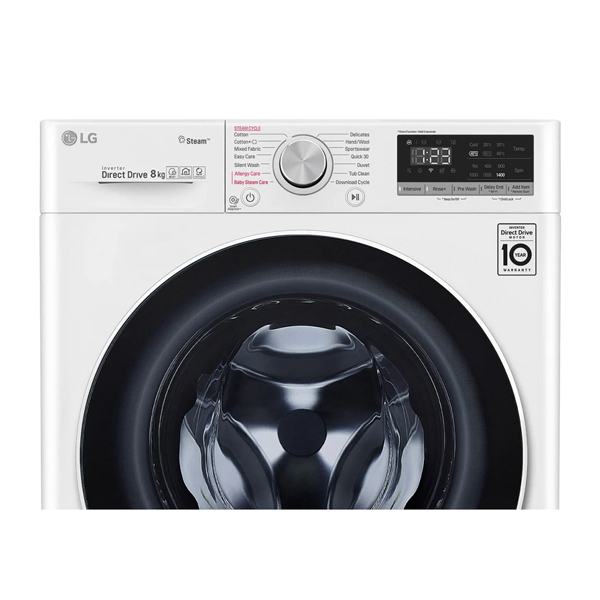 LG F4WV508S0E Washing Machine 8kg, White | Lg| Image 3
