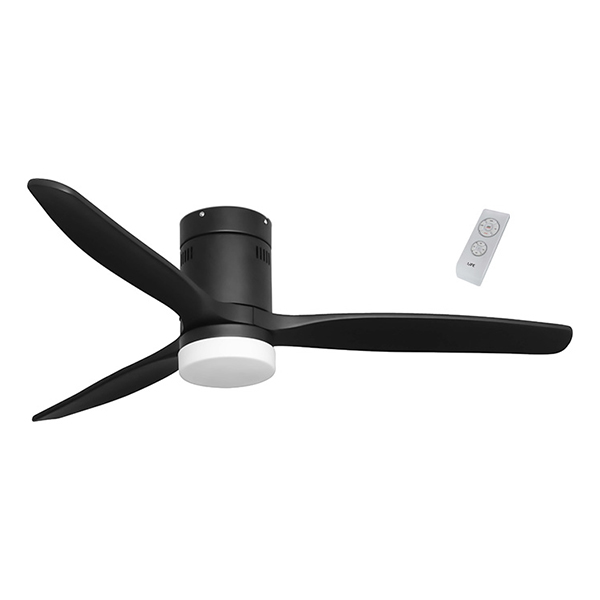 LIFE 221-0205 Zonda Ceiling Fan With Remote Control, Black | Life