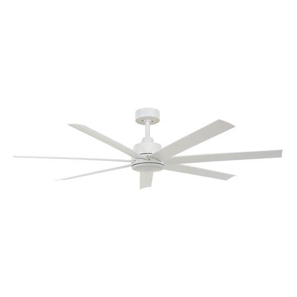 LUCCI AIR 80213182 Atlanta Ceiling Fan with Remote Control, White