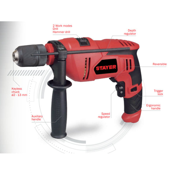 STAYER STY-0001005447 Electric Hammer Drill 750W | Stayer| Image 2