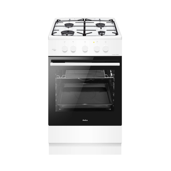 AMICA 57GEH3.33HZPMS(W) Gas Cooker with Electric Oven, White | Amica| Image 2