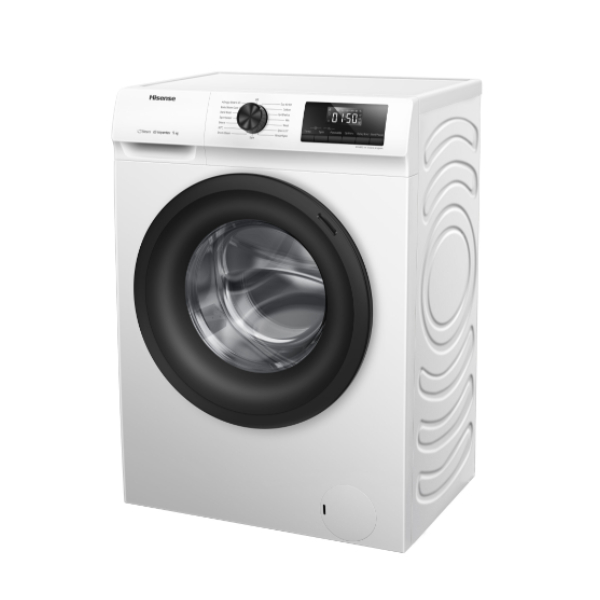 HISENSE WFQP8014EVM Washing Machine 8 Κg, White