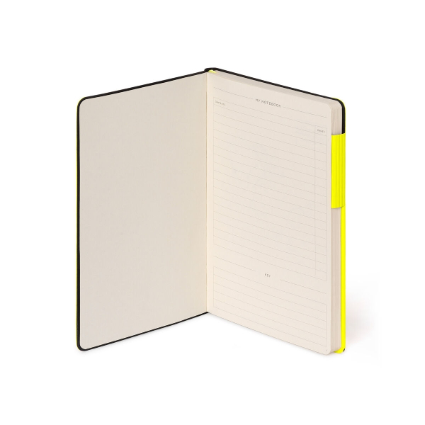 LEGAMI VMYNOT0174 Small My Notebook, Neon Yellow | Legami| Image 2