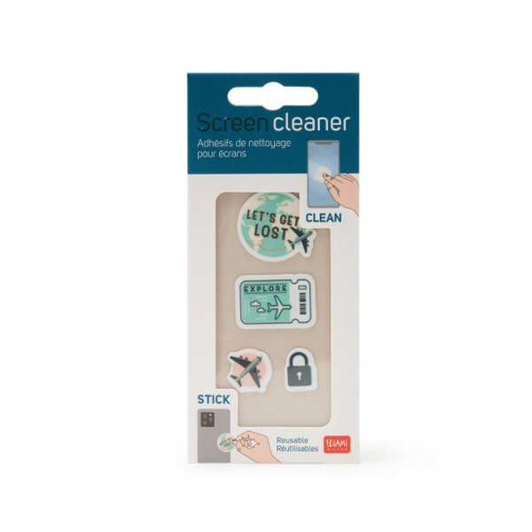LEGAMI SCS0002 Sticker Screen Cleaner with Travel Design