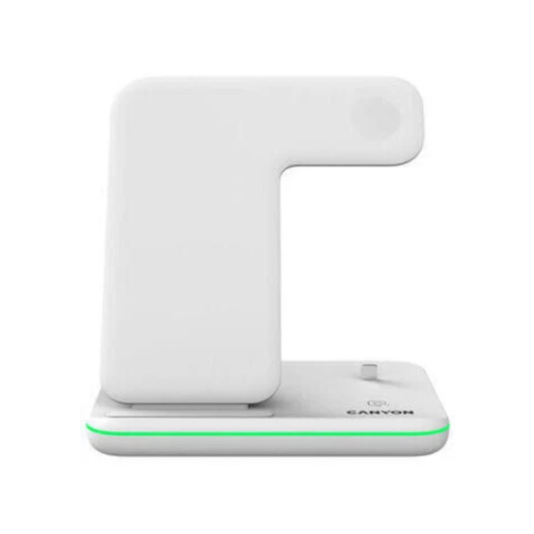 CANYON WCS302W/UK Wireless Charging Station 3 in 1, White