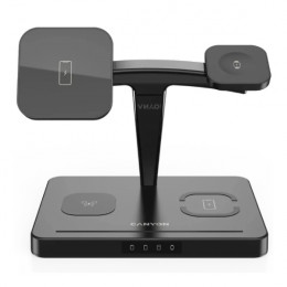 CANYON WCS404B/UK Wireless Charging Station 4 in 1, Black | Canyon