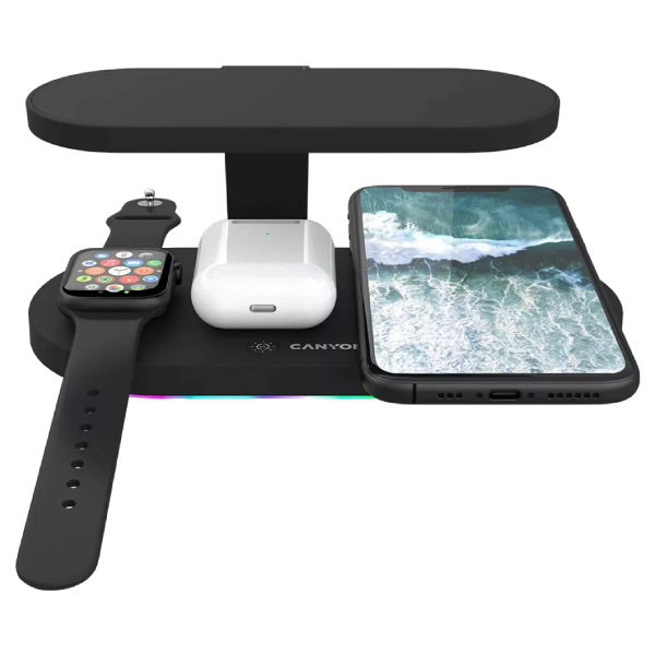 CANYON WCS501B Wireless Charging Station 5 in 1 UV, Black | Canyon| Image 4