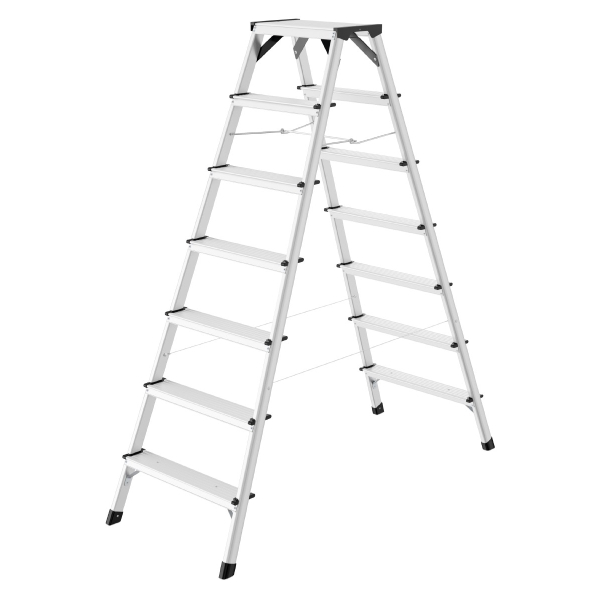 HAILO D60 Aluminum Ladder Double 7+7 steps