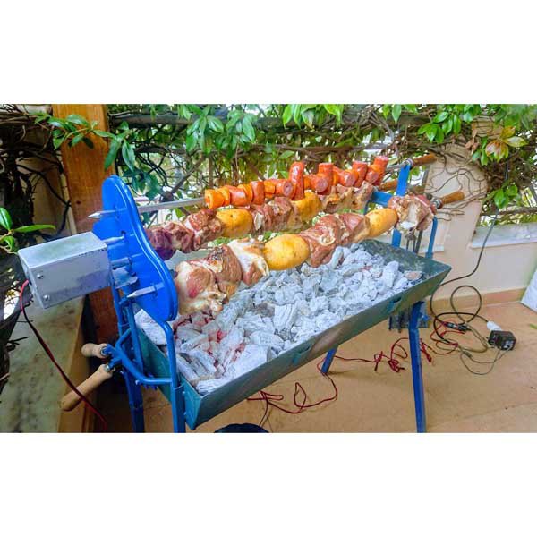 Charcoal Grill Cypriot Foukou Blue 70Χ32 cm | Other| Image 4