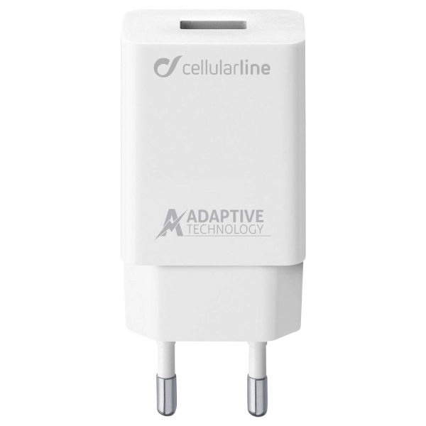 CELLULAR LINE ACHSMUSB15WW USB Adaptive Fast Charger for Samsung, White