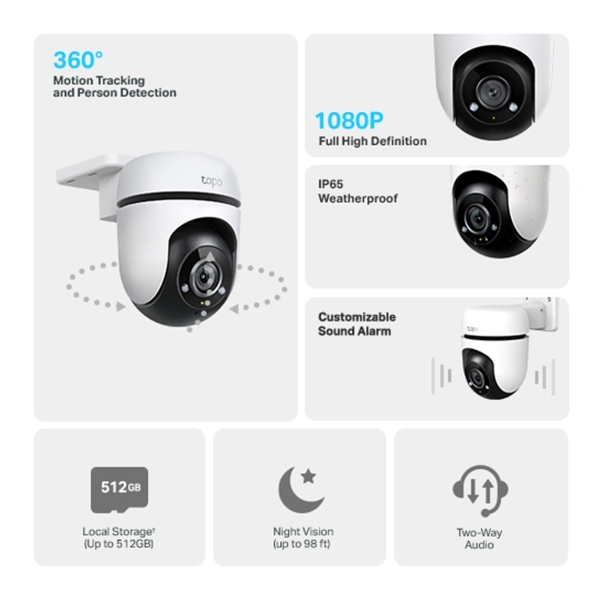 TP-LINK TAPO C500 Smart Wi-Fi Κάμερα Εξωτερικού Χώρου | Tp-link| Image 2