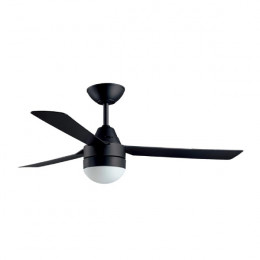 BAYSIDE 80531018 Megara Ceiling Fan with Remote Control, Black | Bayside