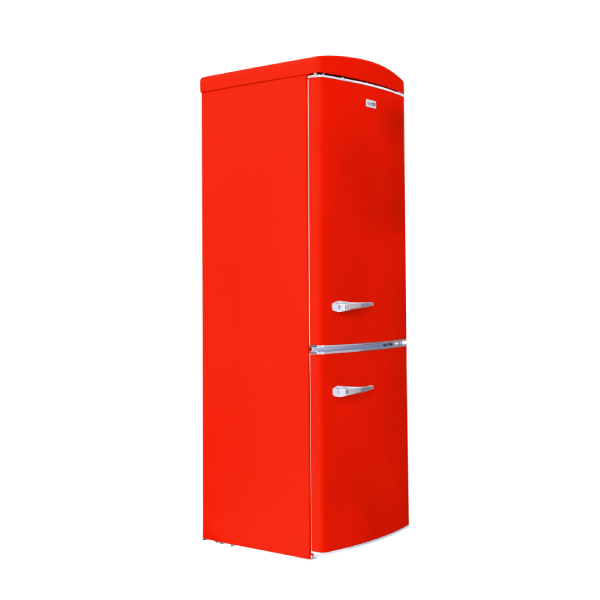EQUATOR MDRF375WE-RE (RF 132 R) Retro Refrigerator with Bottom Freezer, Red | Equator| Image 2