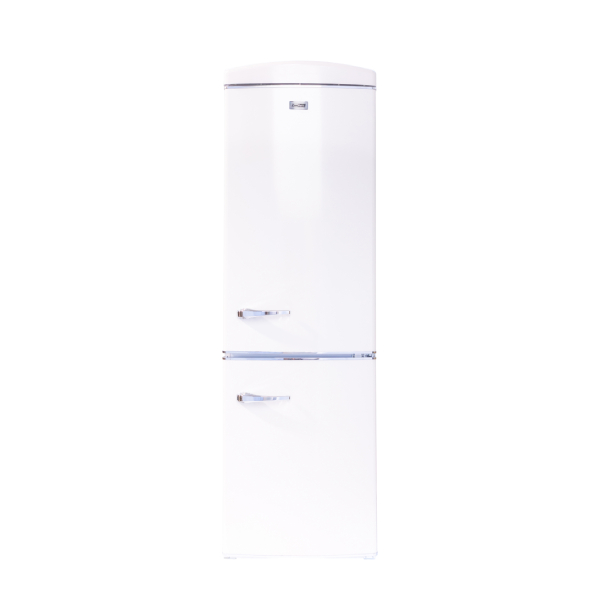 EQUATOR MDRF375WE-RE (RF 132 C) Retro Refrigerator with Bottom Freezer, Cream