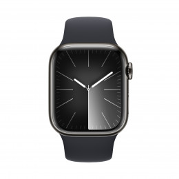 APPLE Smartwatch Series 9 GPS + Cellular 41 mm, Graphite Stainless Steel with Midnight Strap | Apple