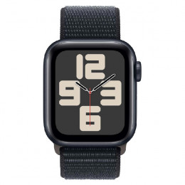 APPLE Smartwatch SE GPS 40 mm, Midnight Aluminium με Midnight Sport Loop Λουράκι One Size | Apple