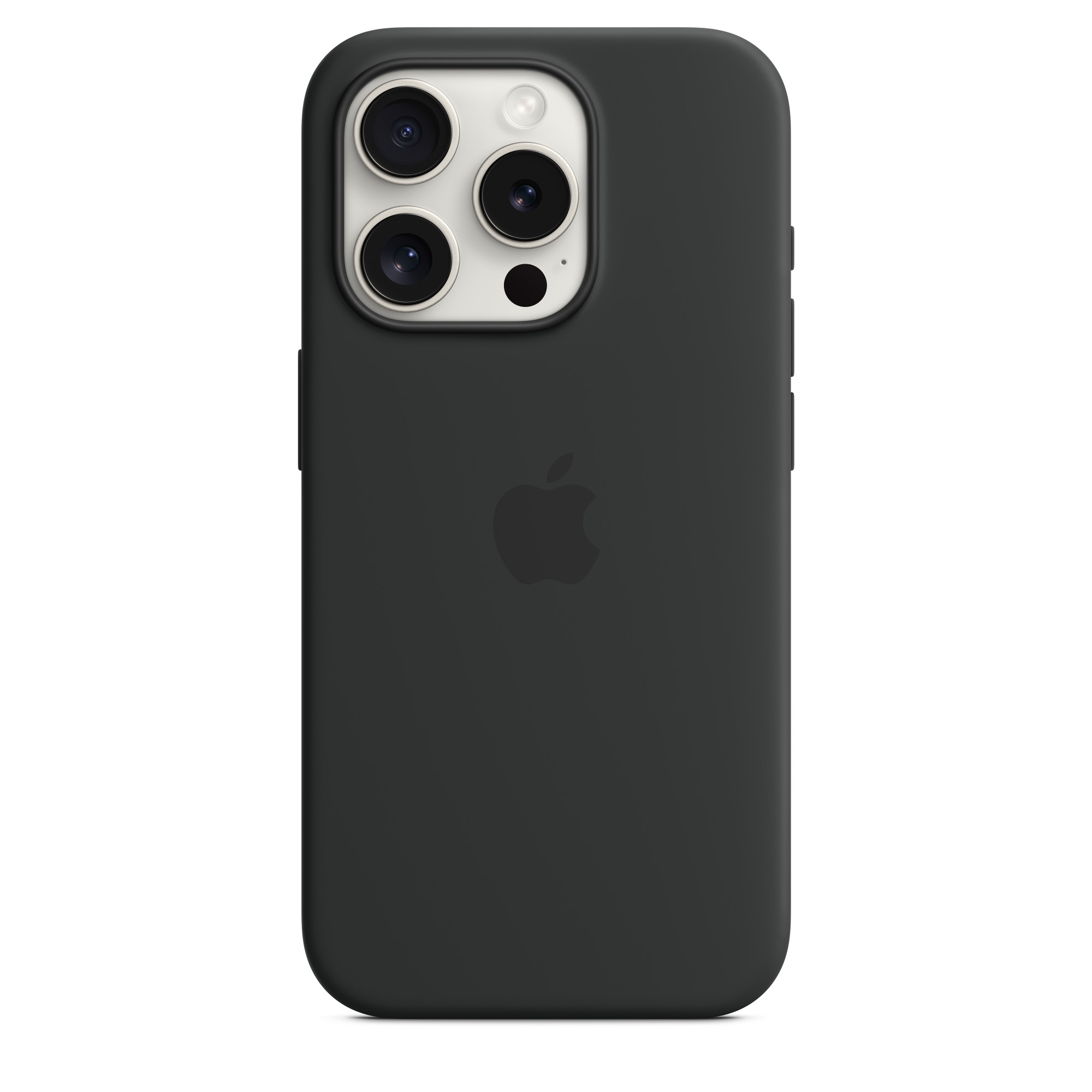 APPLE Silicone Case for iPhone 15 Pro with MagSafe, Black