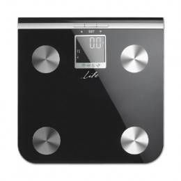 LIFE 221-0076 Bathroom Scale with Body Fat Analysis, Black | Life