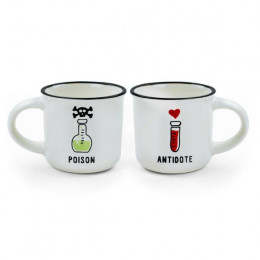 LEGAMI MM0007 Coffee Mugs, Poison & Antidote | Legami