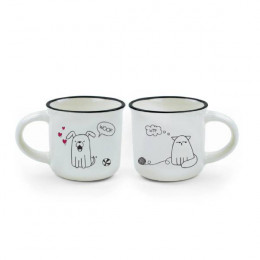 LEGAMI MM0009 Coffee Mugs, Dog & Cat | Legami