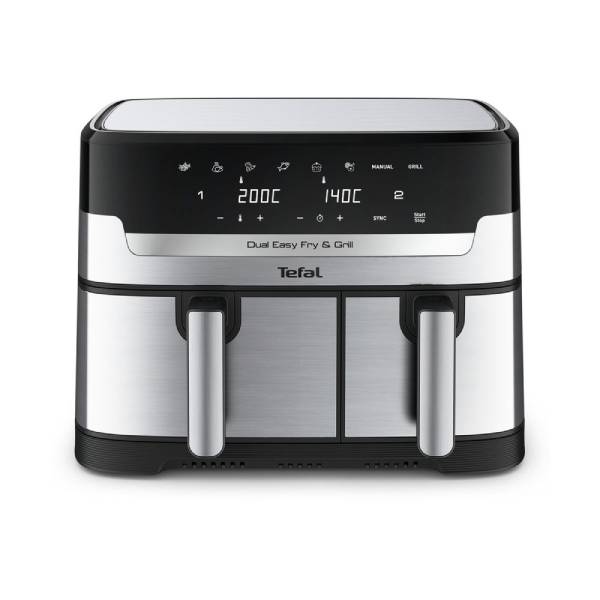 TEFAL EY905D Air Fryer and Grill XXL 2 in 1, Dual Zone