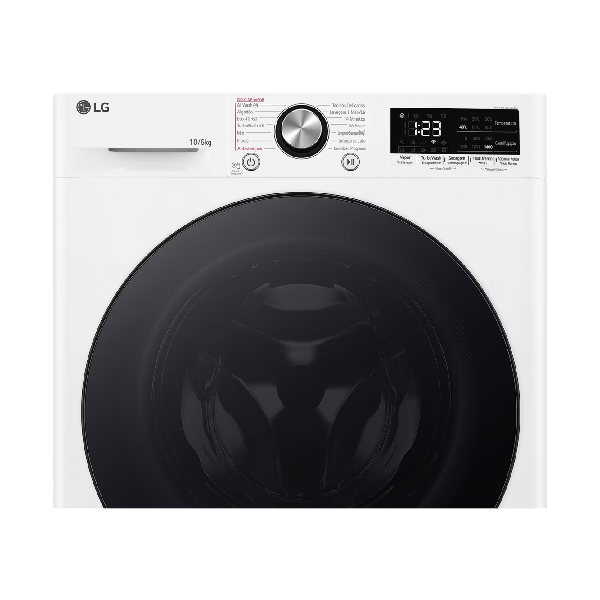 LG D4R7010TSWB Washing Machine & Dryer 10/6 kg, White | Lg| Image 2