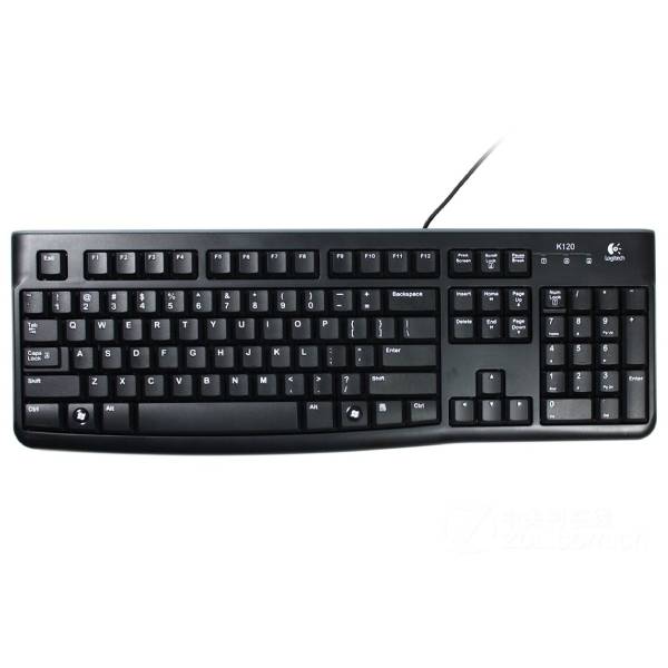 LOGITECH K120 UK Wired Keyboard, Black
