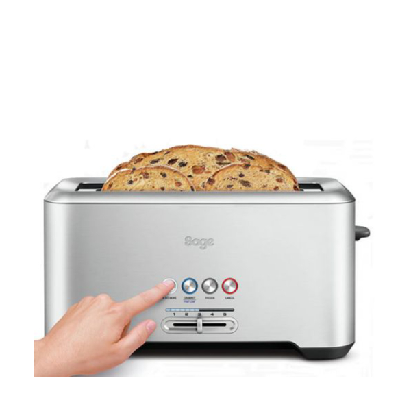 SAGE BTA730UK A Bit More Toaster, Silver | Sage| Image 3