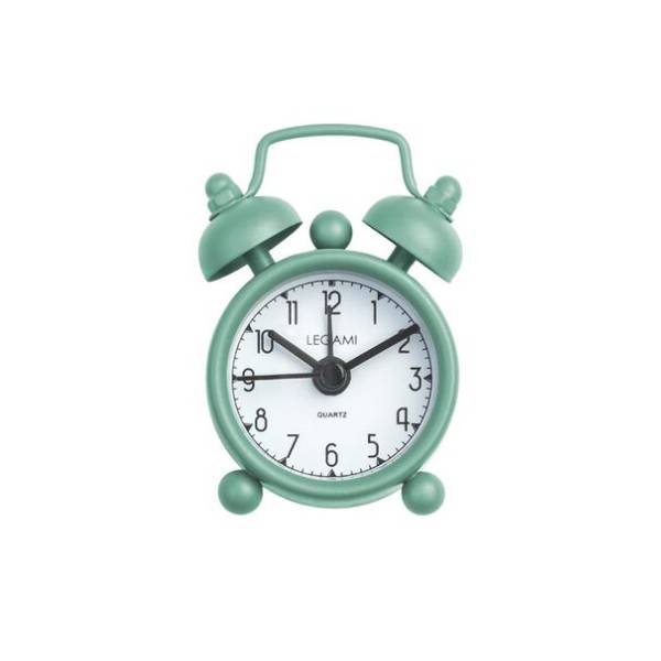 LEGAMI SVE0026 Mini Tick Tock Alarm Clock, Green