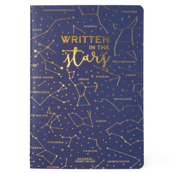 Legami Stars Notebook with lined pages
