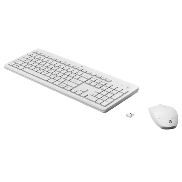 HP 3L1F0AA Wireless Keyboard and Mouse, White | Hp| Image 2