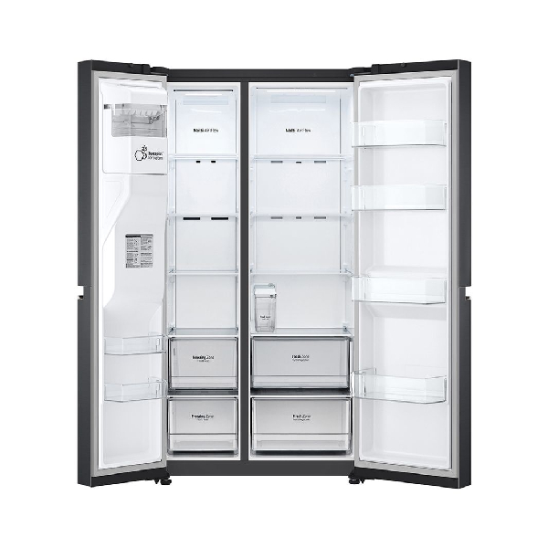 LG GSLV71MCTD Side by Side Refrigerator, Black | Lg| Image 2