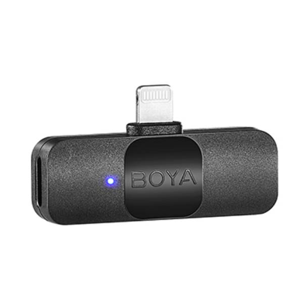 BOYA BY-V2 Διπλό Ασύρματο Μικρόφωνο για iPhone, Μαύρο | Boya| Image 3