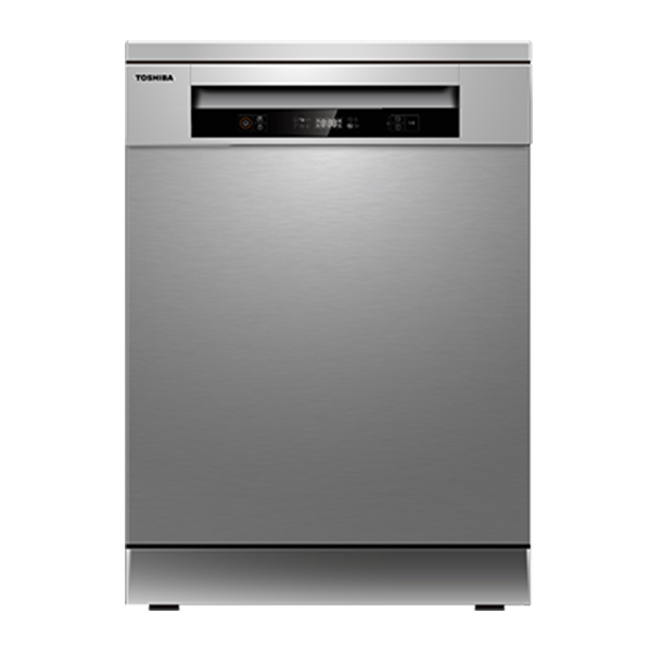 TOSHIBA DW-14F5EE(S) Free Standing Dishwasher 60 cm, Silver