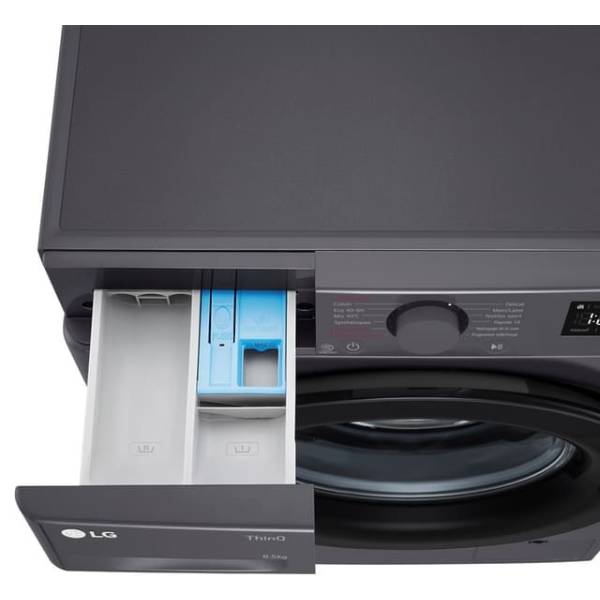 LG F2WV308S6AB Wi-Fi Washing Machine Slim 8.5 kg, Dark Silver | Lg| Image 3