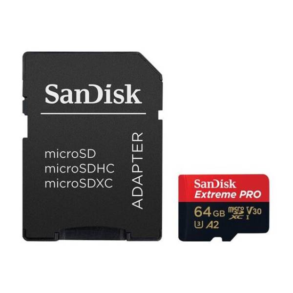 SANDISK SDSQXAH-064G-GN6MA Micro SD Κάρτα Μνήμης 64 GB και Αντάπτορας SD