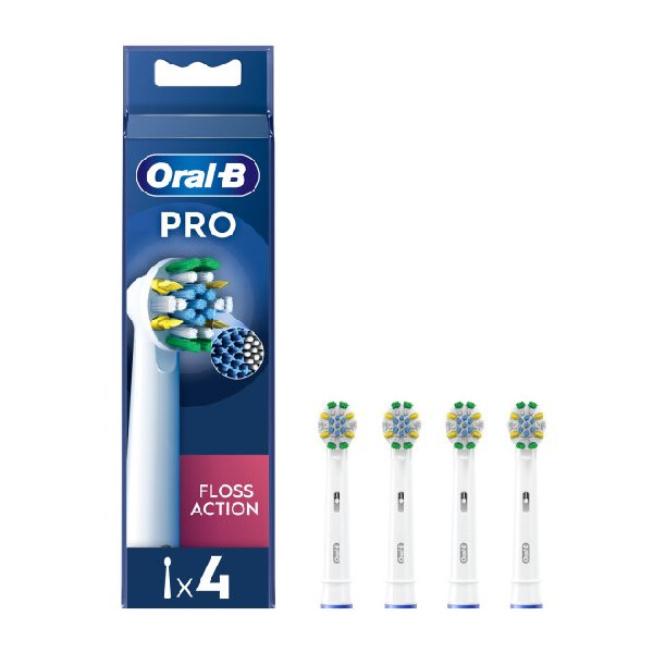 BRAUN Oral-B Floss Action Replacement Heads, 4 Pieces 