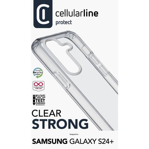 CELLULARLINE Hard Case For Samsung Galaxy S24+ Smartphone, Clear | Cellular-line| Image 3