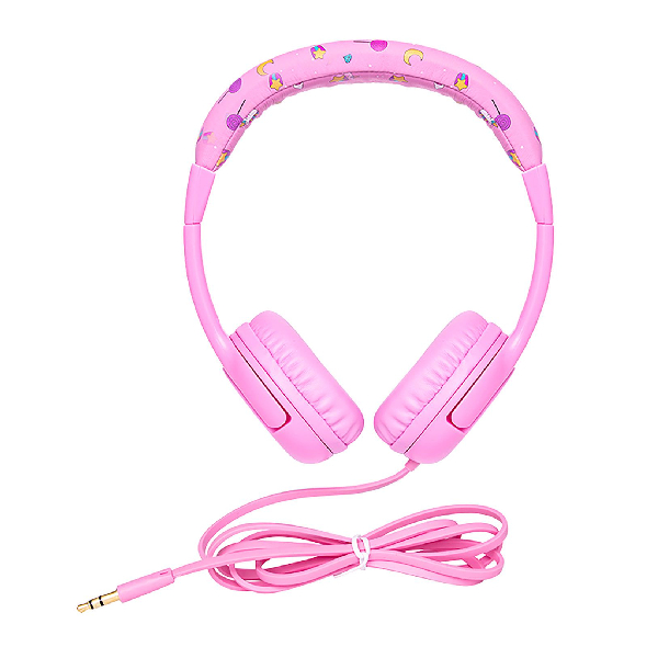 KIDDOBOO KBHP03 On-Ear Headphones for Kids, Pink | Kiddoboo| Image 5