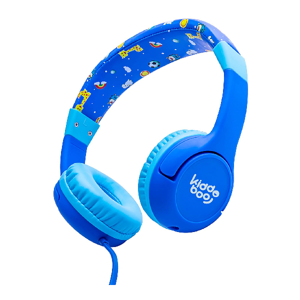 KIDDOBOO KBHP03 On-Ear Headphones for Kids, Blue  | Kiddoboo| Image 2