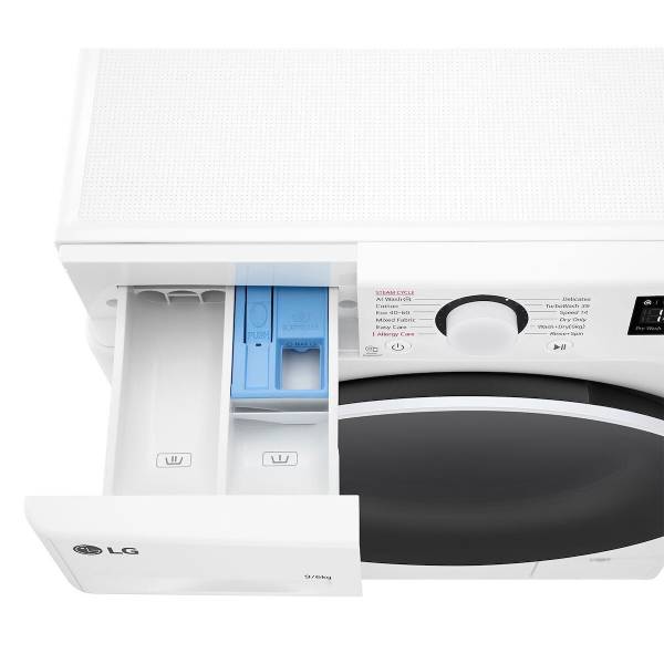LG D4R5009TSWW Washer & Dryer 9/6KG, White | Lg| Image 4