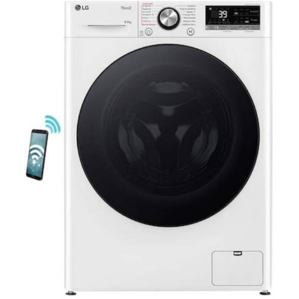LG D4R7009TSWB Wi-Fi Washing Machine & Dryer 9/6KG, White