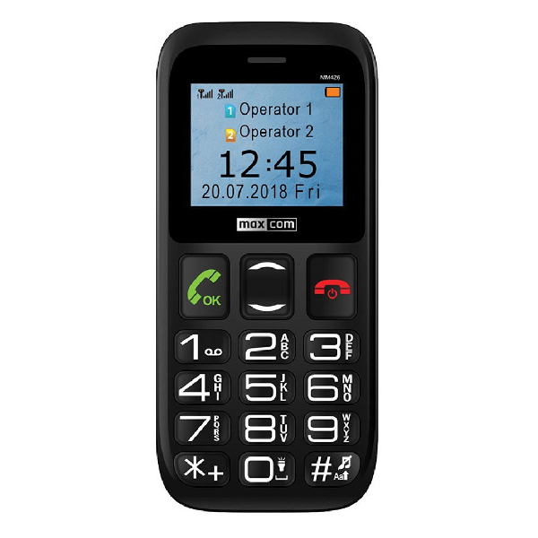 MAXCOM MM426 Κινητό Τηλέφωνο, Μαύρο