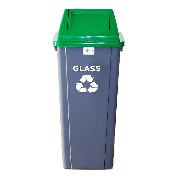 Plastic Glass Recycling Bin 90L