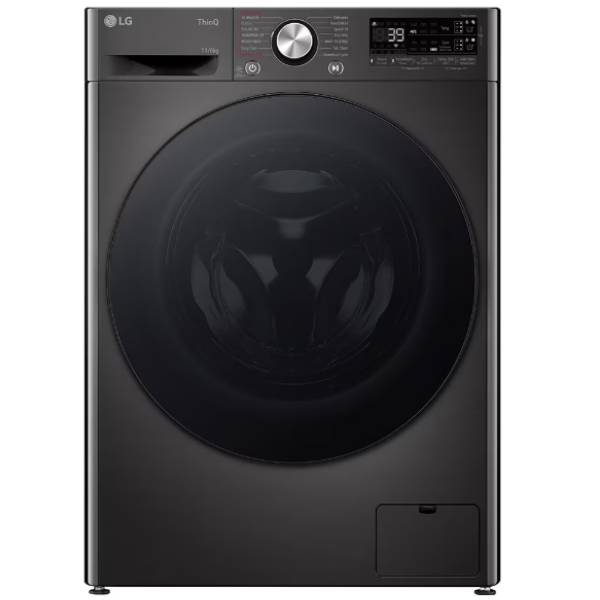 LG D4R7511TSBB Wi-Fi Washer & Dryer 11/6KG, Dark Silver