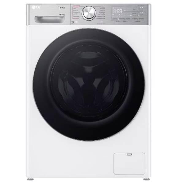 LG D4R9513TPWC Wi-Fi Washer & Dryer 13/7KG, White