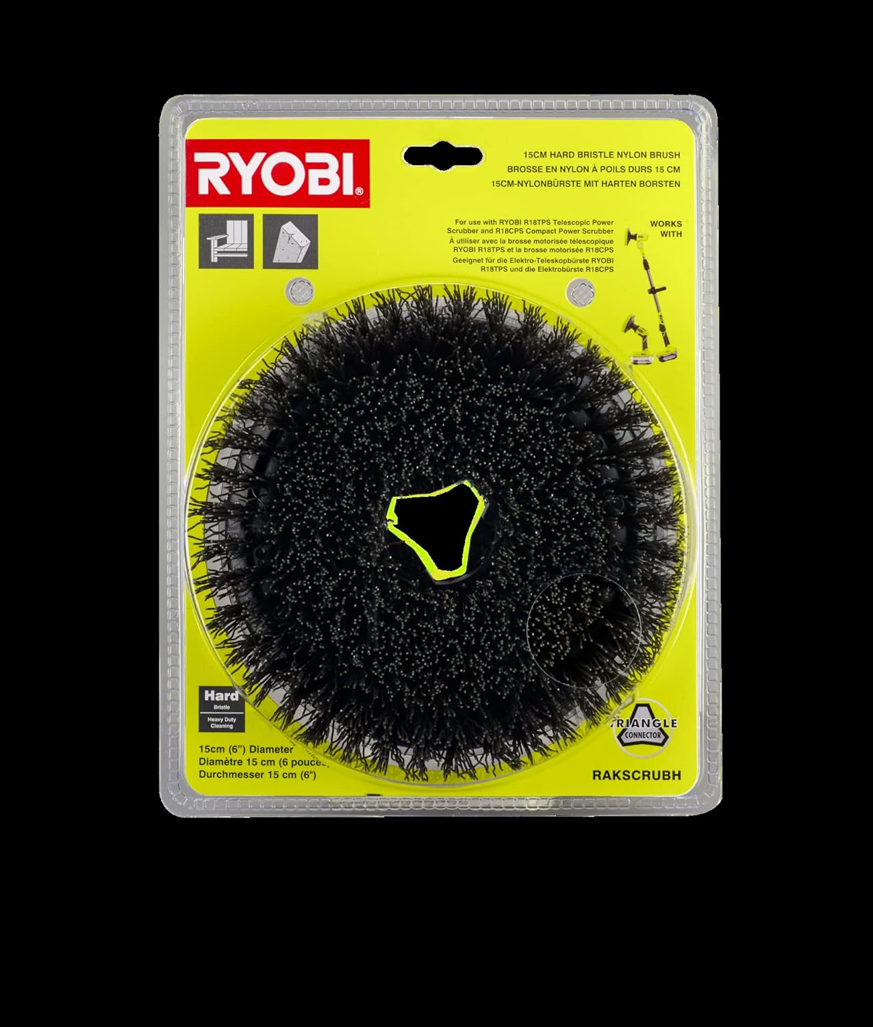 RYOBI RAKSCRUBH Hard Brush 15CM 3