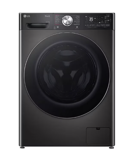 LG D4R9513TPBC Wi-Fi Washer & Dryer 13/7KG, Black Inox