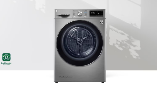 LG RC80V9EV2W Dryer 8kg, Ιnox