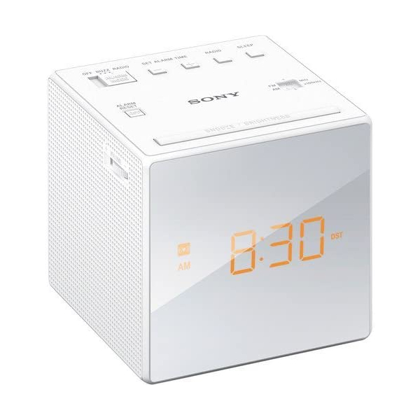 SONY ICFC1W Radio Alarm Clock, White